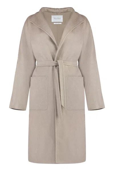 Max Mara Lilia Cashmere Coat In Neutral