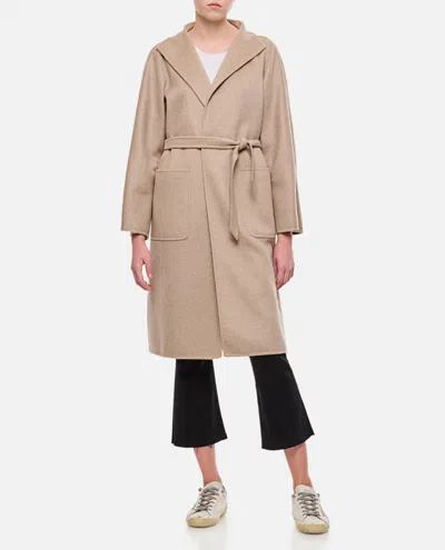 Max Mara Lilia Cashmere Zibellinato In Beige