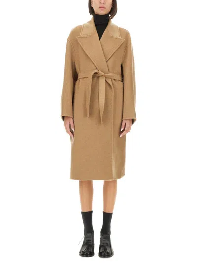 Max Mara Lilia Coat In Brown