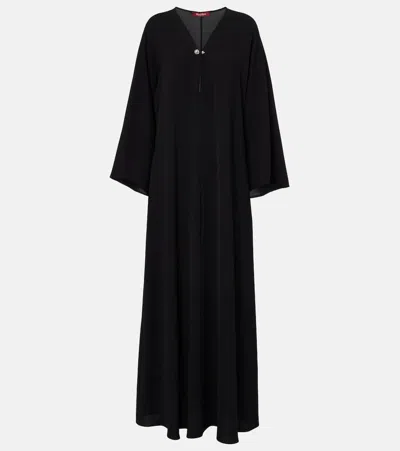 Max Mara Lillo Cady Maxi Dress In Black