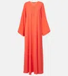 Max Mara Lillo Cady Maxi Dress In Red