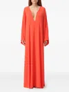 Max Mara Studio Dress Woman Coral In Orange