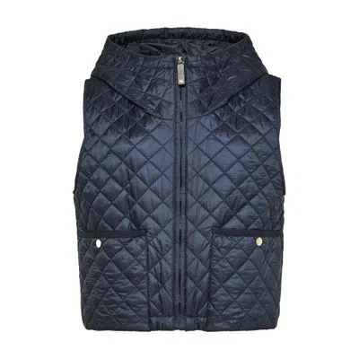 Max Mara Lily Sleeveless Jacket - The Cube In Blue