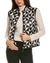Max Mara Graphic-print Gilet In Grey