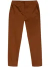 Max Mara Lince Mid-rise Tapered Trousers In Brown