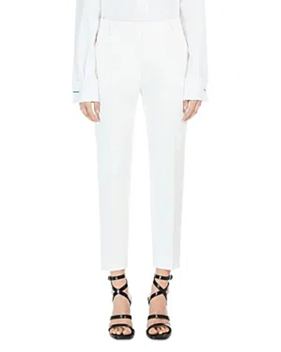 Max Mara Lince Straight Leg Trousers In White