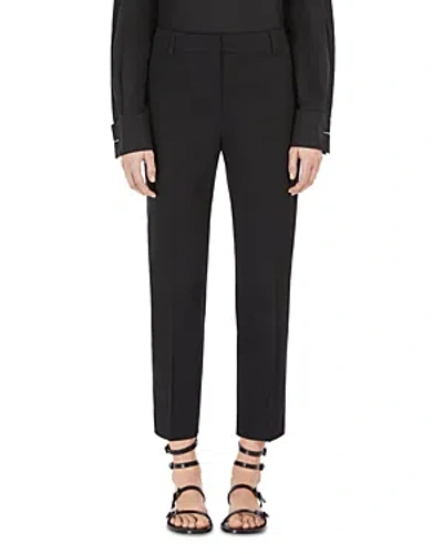 Max Mara Lince Stretch Ankle Pants In Black