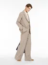 Max Mara Linen And Cotton Twill Blazer In Terra Cotta