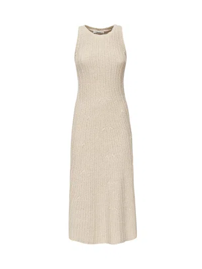 Max Mara Linen And Cotton Yarn Dress
