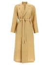 Shop Max Mara Linen And Silk Canvas Overcoat