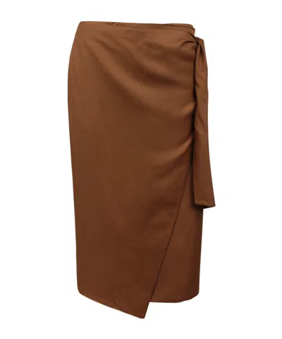 MAX MARA MAX MARA TEQUILA ASYMMETRIC MIDI SKIRT