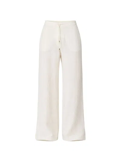 Max Mara Linen Batavia Pants In White
