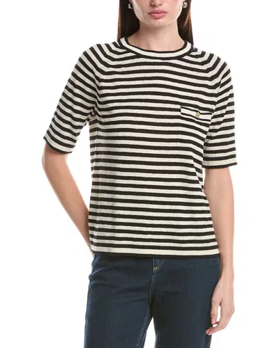 Max Mara Linen Beati Sweater In Black