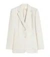 Max Mara Two-button Patch-pocket Jacket In Beige