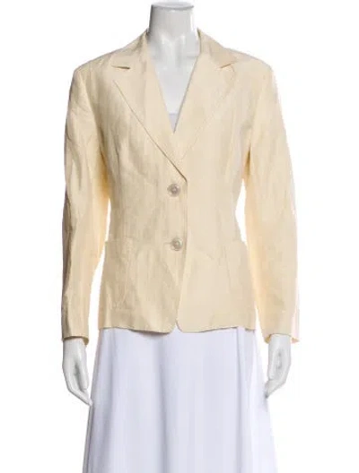 Pre-owned Max Mara Linen Blazer In Brown