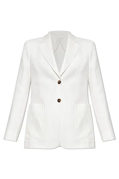 Max Mara Linen Blazer Guglia In White