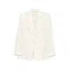 Max Mara Linen Blazer In Neutral