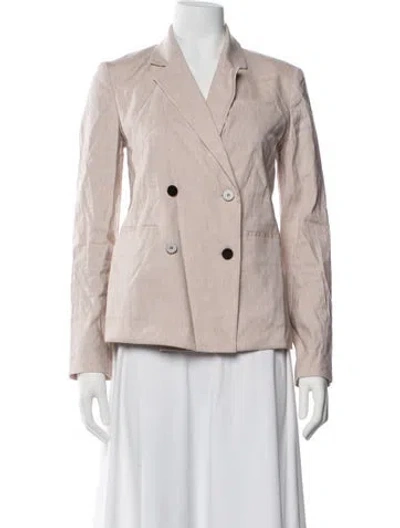 Pre-owned Max Mara Linen Blazer In Pink