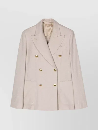 Max Mara Linen Blend Single-breasted Jacket