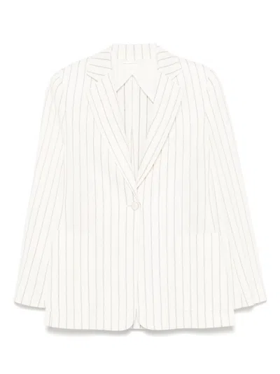MAX MARA LINEN BLEND SINGLE-BREASTED JACKET