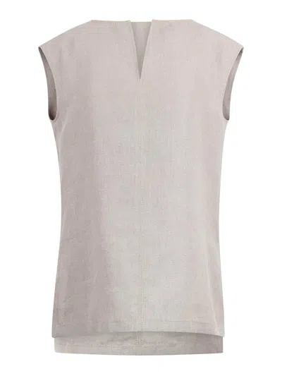 MAX MARA LINEN CANVAS BLOUSE