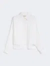 Max Mara Oversized Poplin Shirt In White