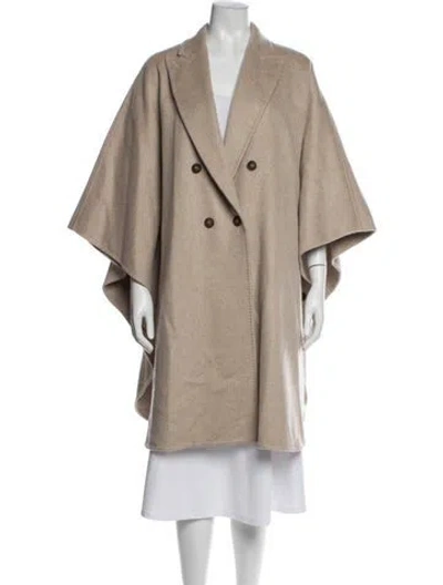 Pre-owned Max Mara Linen Coat In Brown