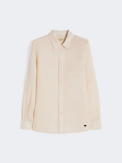 Max Mara Linen Fabric Shirt In Sand