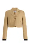 Max Mara Linen Jacket In Brown