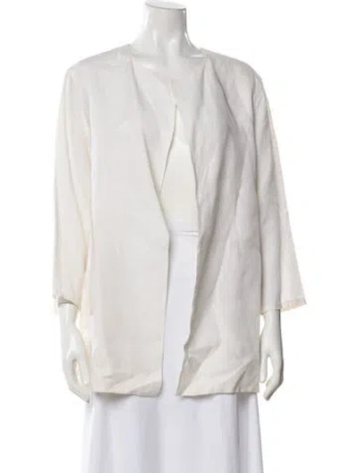 Pre-owned Max Mara Linen Jacket In Neutrals