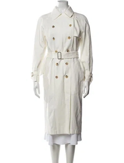 Pre-owned Max Mara Linen Jacket In White
