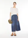 Max Mara Linen Jersey Blouse In White
