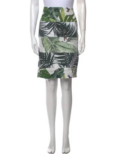 Pre-owned Max Mara Linen Knee-length Skirt In Neutral