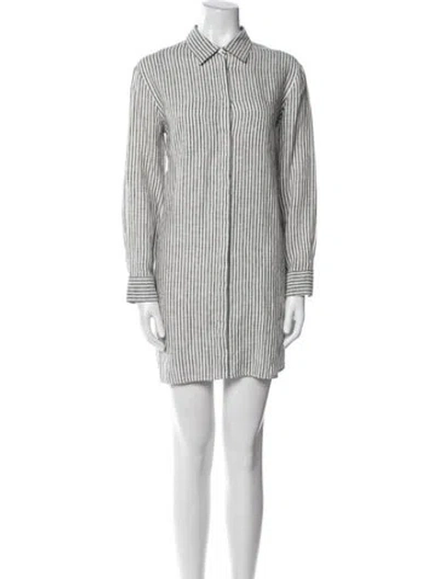 Pre-owned Max Mara Linen Mini Dress In Multi