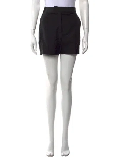 Pre-owned Max Mara Linen Mini Shorts In Green