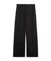 Max Mara Linen Pants In Black