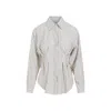 MAX MARA LINEN SHIRT FOR WOMEN IN NUDE AND NEUTRALS