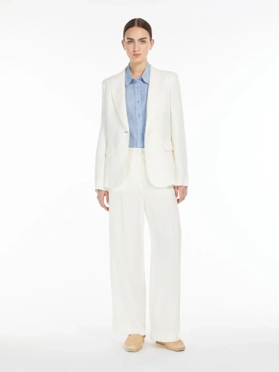 Max Mara Linen Shirt In White