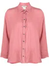 Max Mara Linen Shirt In Red