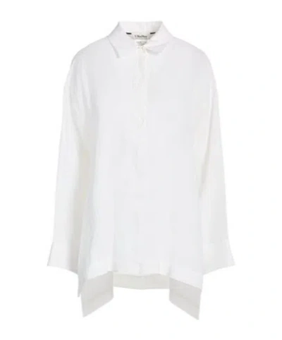 Max Mara Linen Shirt In White