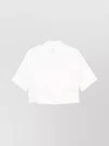 Max Mara Linen Shirt With Collared Neck And Cropped