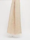 Max Mara Linen Stole In Clay