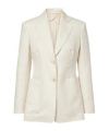 Max Mara Two-button Patch-pocket Jacket In White