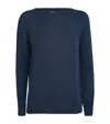 Max Mara Linen Sweater In Blue
