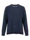 Max Mara Linen Sweater In Blue