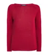 Max Mara Linen Sweater In Red