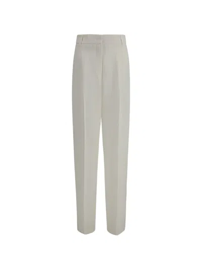 Max Mara Mstsumero Pants In Linen Batavia In Multi