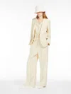 Max Mara Linen Waistcoat In Sand