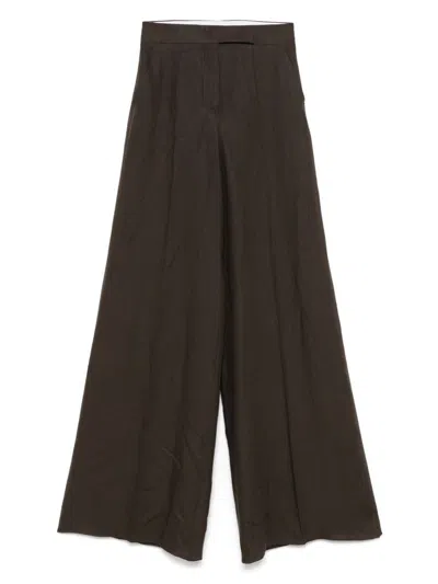 MAX MARA MAX MARA LINEN WIDE-LEG TROUSERS