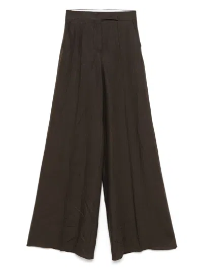 MAX MARA MAX MARA LINEN WIDE-LEG TROUSERS